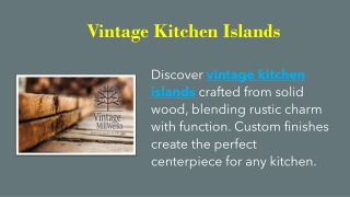 Vintage Kitchen Islands