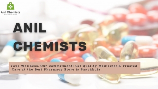 Pharmacy Store in Panchkula