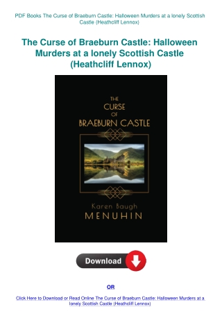PDF Books The Curse of Braeburn Castle Halloween Murders at a lonely Scottish Castle (Heathcliff Len