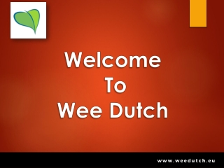 Cannabinoid extracts Europe - Wee Dutch