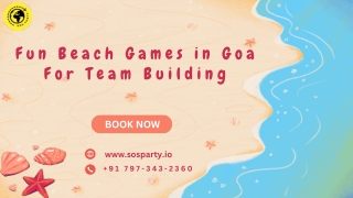 Fun Beach Games in Goa For Team Building