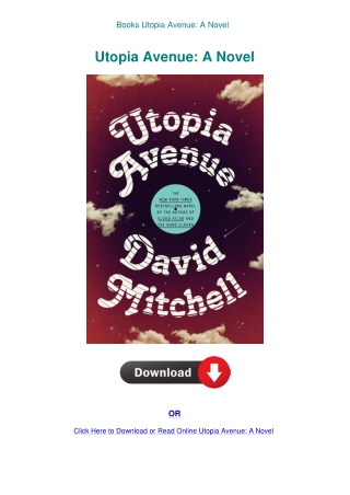 Books Utopia Avenue A Novel