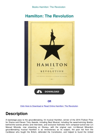 Books Hamilton The Revolution