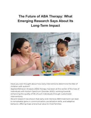 The Future of ABA Therapy_ What Emerging Research Says About Its Long-Term Impact