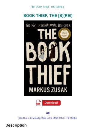 PDF BOOK THIEF  THE [B](REI)