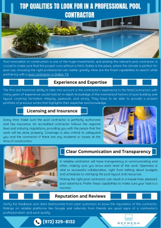 Professional Pool Contractor Services