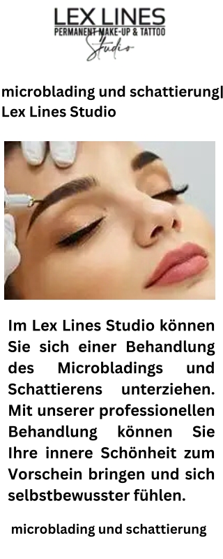 microblading und schattierung Lex Lines Studio