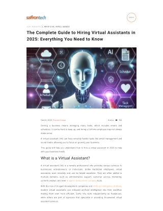 The Complete Guide to Hiring Virtual Assistants in 2025 Everything You Need to Know