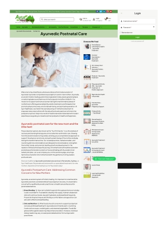 Ayurvedic Postnatal Care