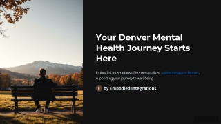 EMDR Therapy in Denver: Overcoming Trauma and Anxiety