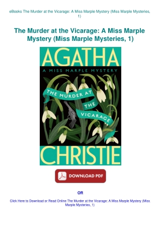 eBooks The Murder at the Vicarage A Miss Marple Mystery (Miss Marple Mysteries  1)