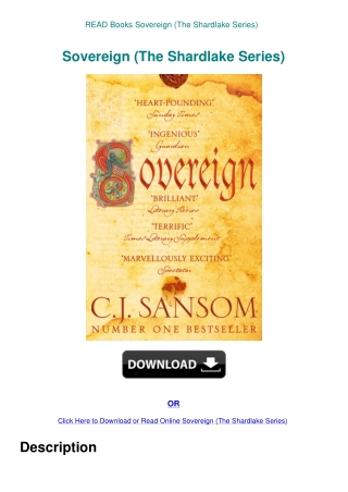 READ Books Sovereign (The Shardlake Series)