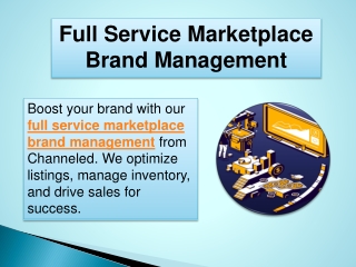Full Service Marketplace Brand Management