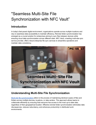 _Seamless Multi-Site File Synchronization with NFC Vault”