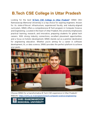 B.Tech CSE College in Uttar Pradesh