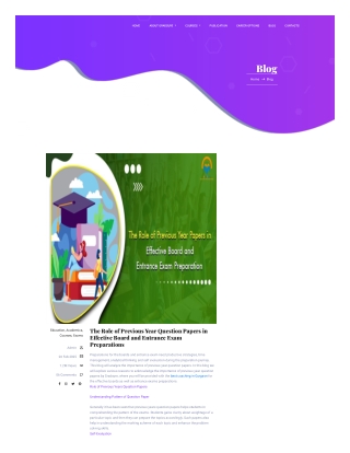 The Role of Previous Year Question Papers in Effective Board and Entrance Exam Preparations