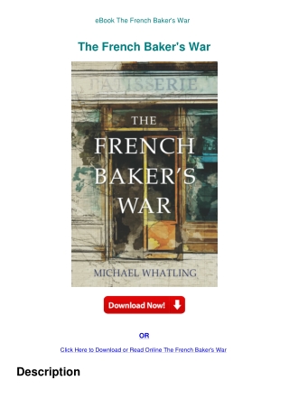 eBook The French Baker's War