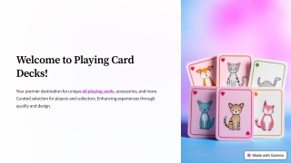 Explore Our Animal Kingdom Playing Cards