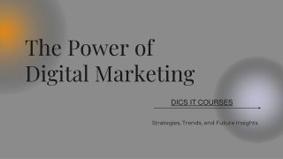 The Power of Digital Marketing