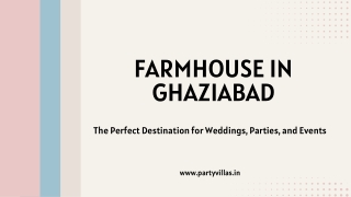Best Farmhouse in Ghaziabad for Wedding | Partyvillas