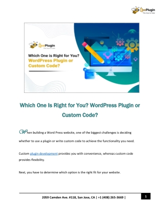 Which One Is Right for You? WordPress Plugin or Custom Code?
