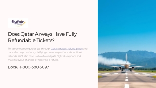 Does Qatar Airways Have Fully Refundable Tickets