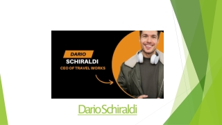 Dario Schiraldi’s Entrepreneurial Journey - CEO of Travel Works