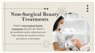 Non-Surgical Beauty Treatments