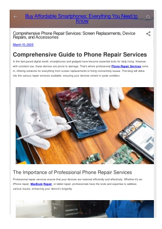 WirelessStek: Reliable and Professional Phone Repair Services