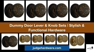Dummy Set | Stylish & Functional Hardware