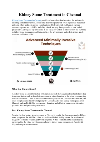 Kidney Stone Treatment in Chennai