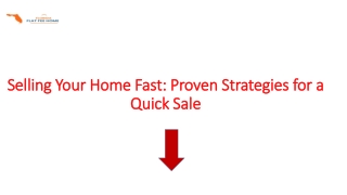 Selling Your Home Fast: Proven Strategies for a Quick Sale