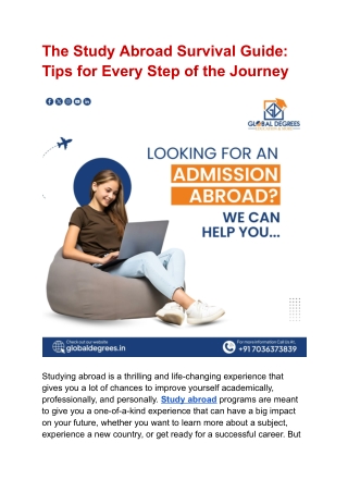 The Study Abroad Survival Guide_ Tips for Every Step of the Journey