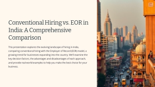 EOR Solutions: The Alternative Approach