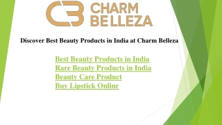 Buy Lipstick Online from Charm Belleza for Bold Looks