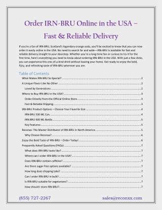 Order IRN-BRU Online in the USA – Fast & Reliable Delivery