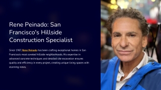 Rene Peinado's 30 years of Journey