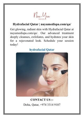 Hydrafacial Qatar nuyumedispa.com