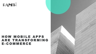 How Mobile Apps Are Transforming E-Commerce