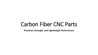 High-Precision Carbon Fiber CNC Parts for Advanced Applications