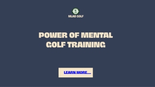 Power of Mental Golf Training