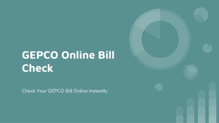 GEPCO Online Bill Check