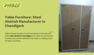 Steel Almirah Manufacturer in Chandigarh