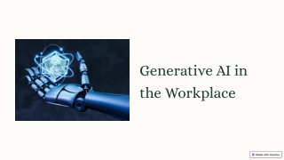 Generative AI in the Workplace