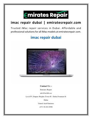 imac repair dubai  emiratesrepair.com