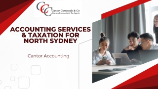 Accounting Services & Taxation for North Sydney Cantor Accounting