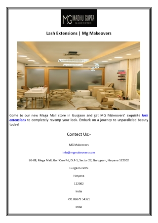 Lash Extensions  Mg Makeovers