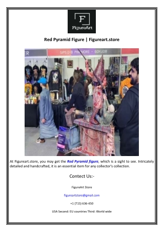 Red Pyramid Figure  Figureart.store