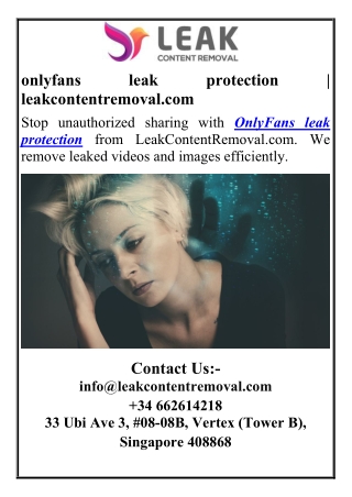 onlyfans leak protection  leakcontentremoval.com