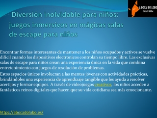 Diversión inolvidable para niños- juegos inmersivos en mágicas salas de escape